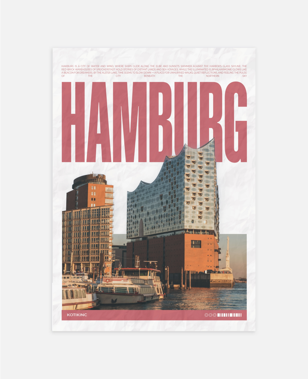 Hamburg art print wall art poster | KOTIKINC