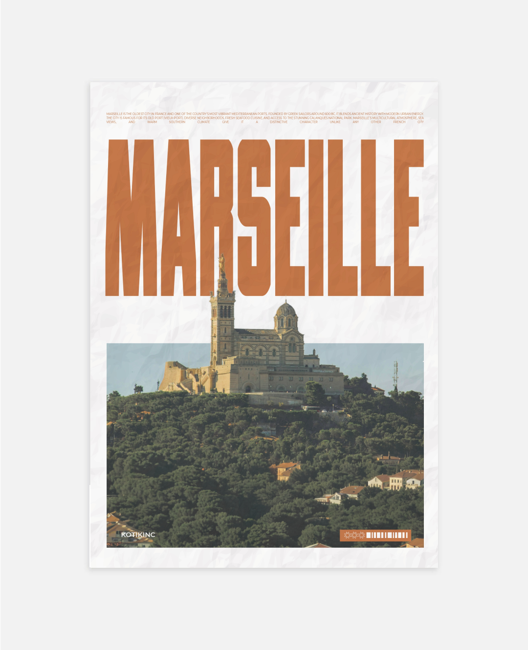 Marseille city art print wall art poster | KOTIKINC