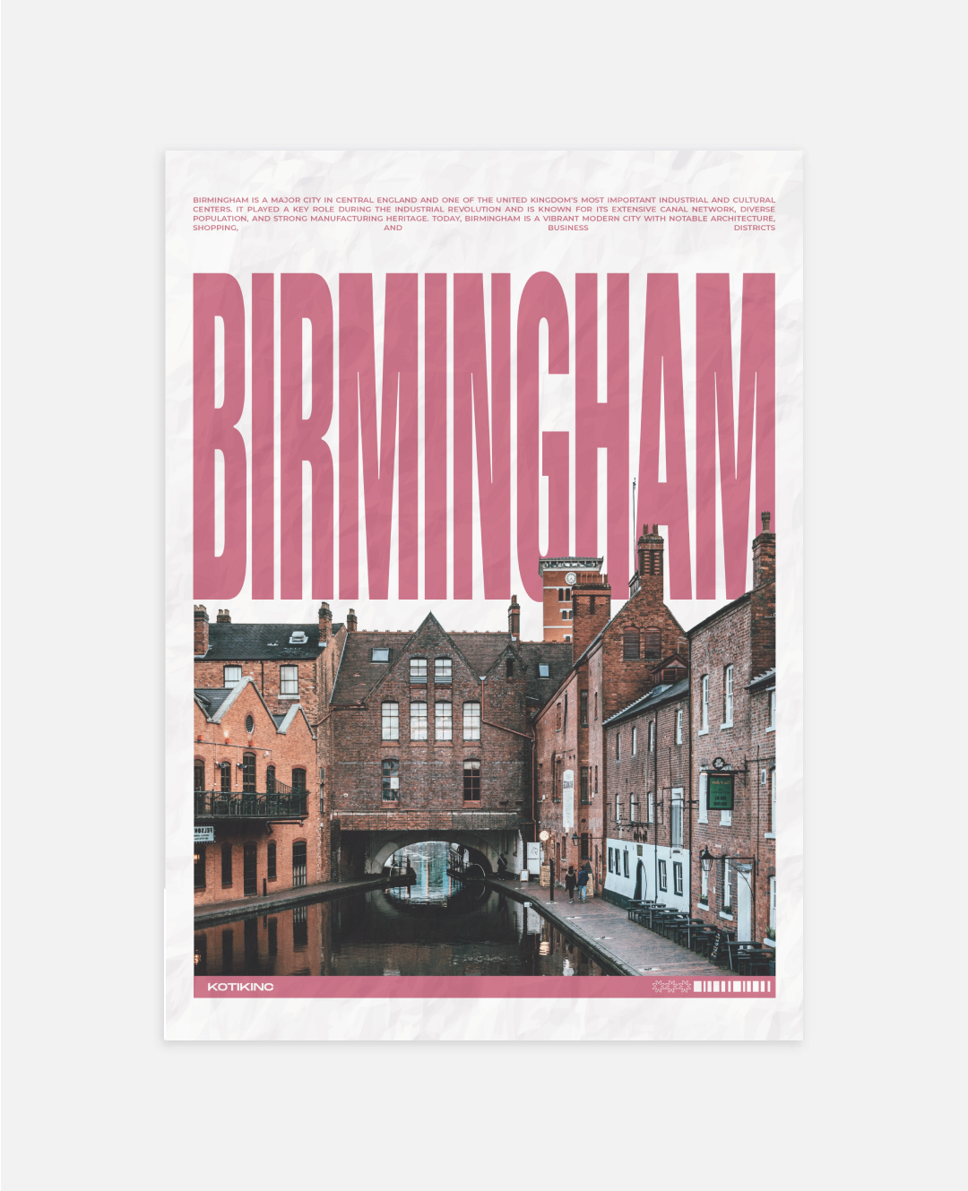Birmingham city art print wall art poster | KOTIKINC