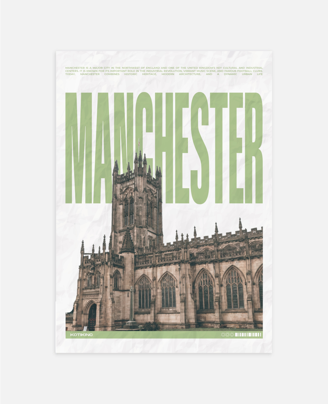 Manchester city art print wall art poster | KOTIKINC