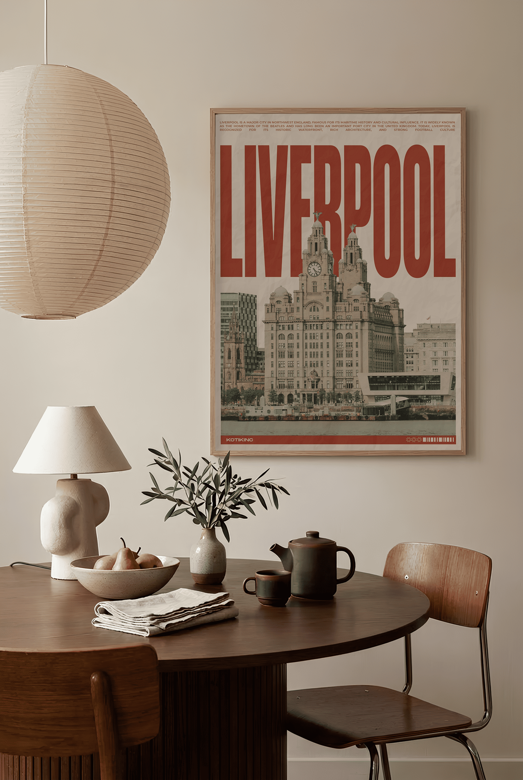 Liverpool city art print wall art poster | KOTIKINC — view 2