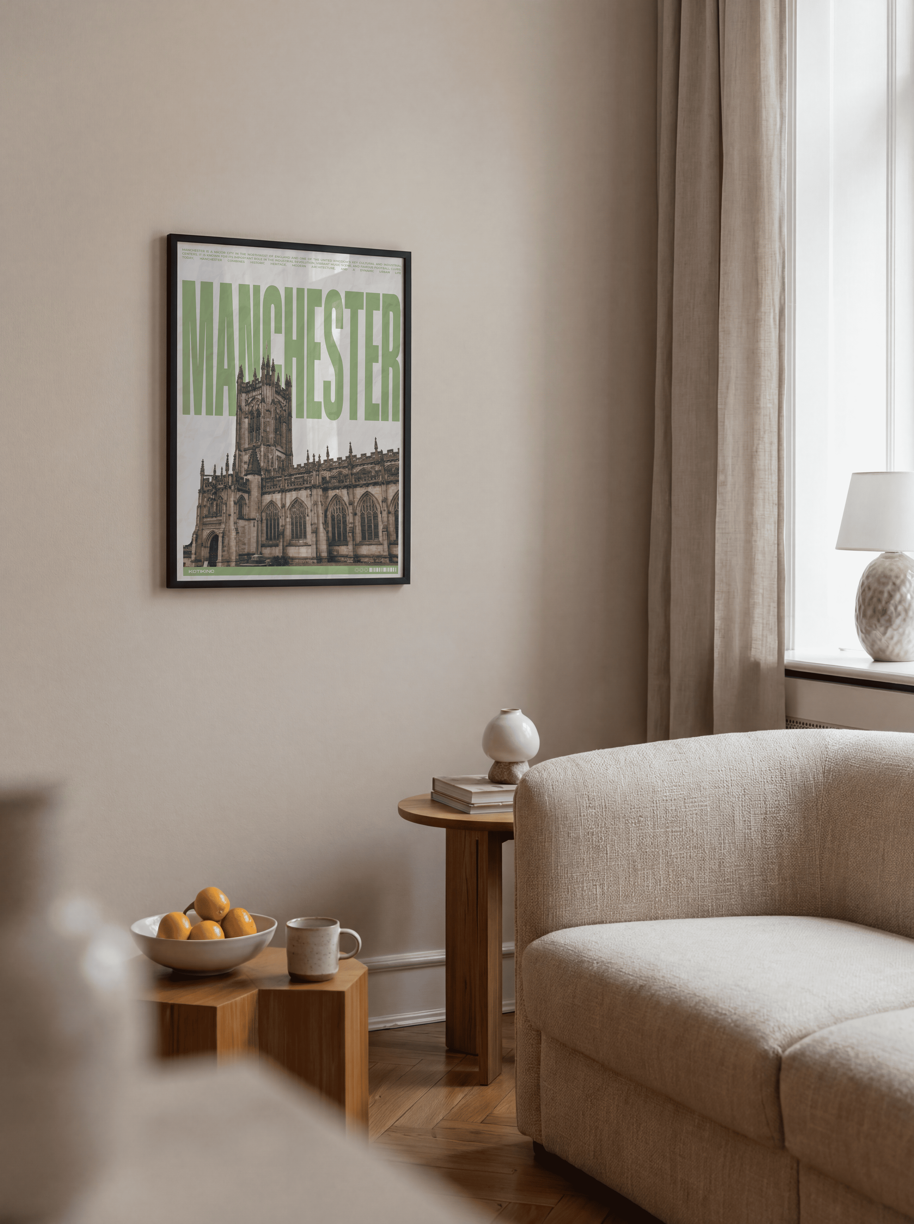 Manchester city art print wall art poster | KOTIKINC — view 4