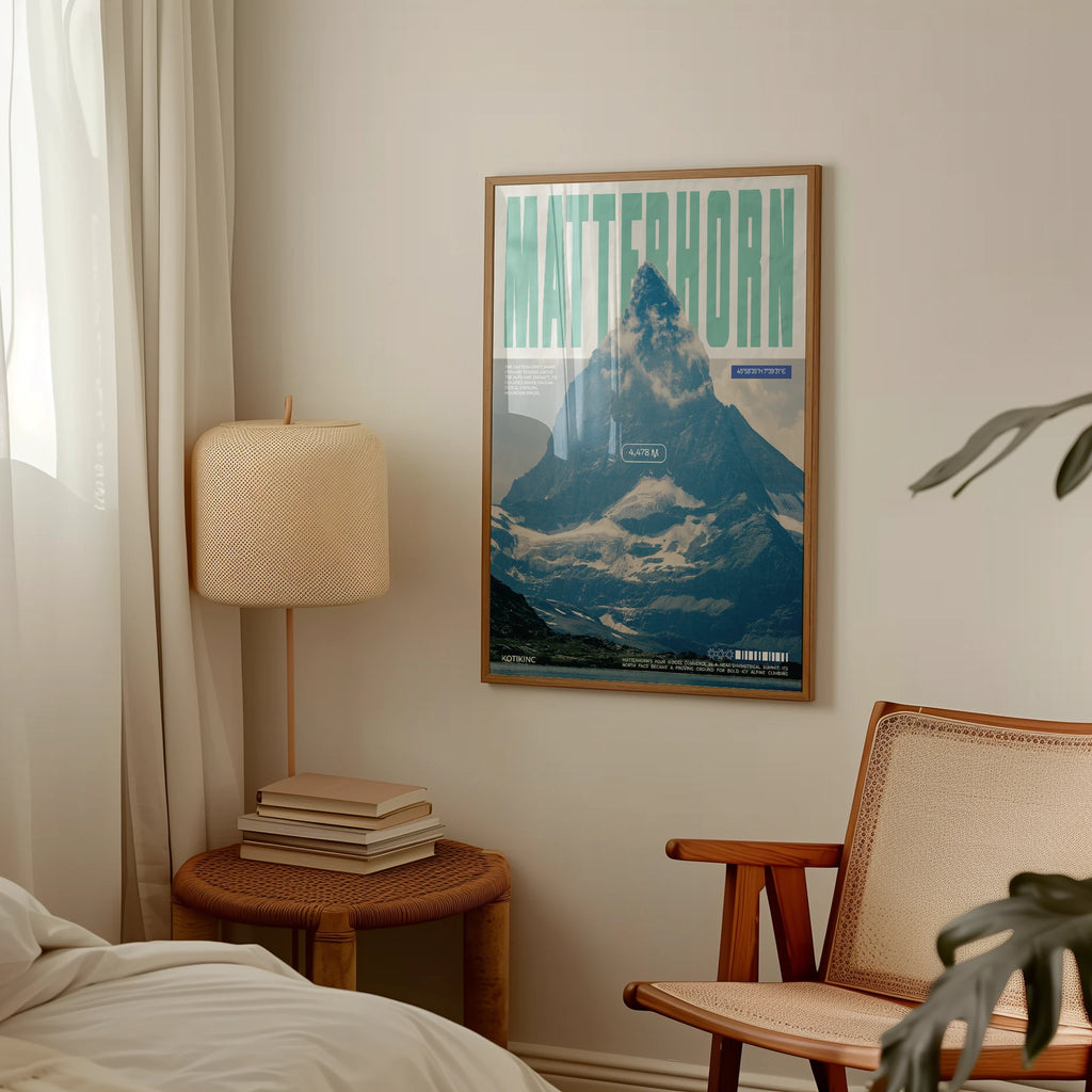 Matterhorn mountain art print wall art poster | KOTIKINC — view 2