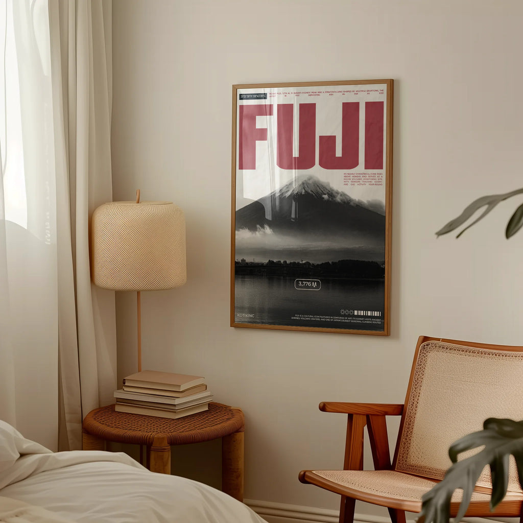 Fuji mountain art print wall art poster | KOTIKINC — view 4