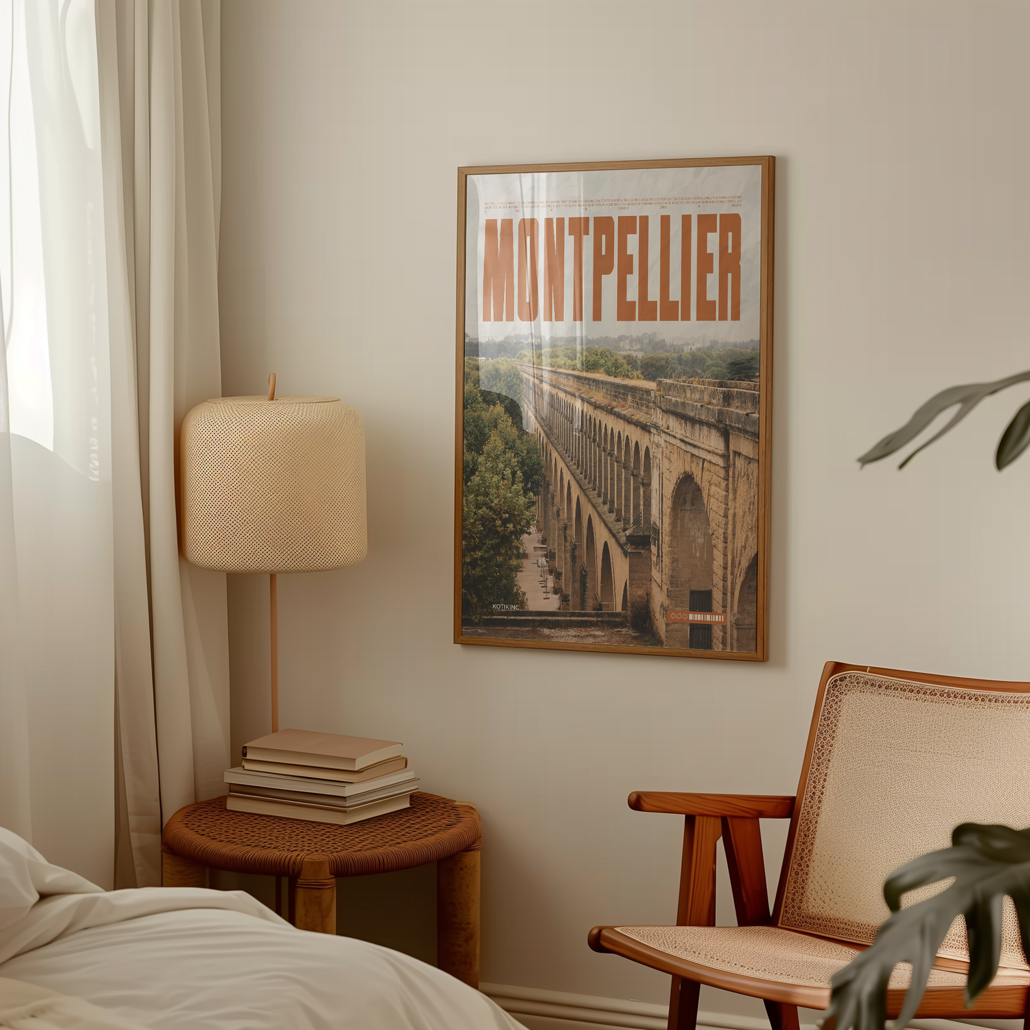 Montpellier city art print wall art poster | KOTIKINC — view 2