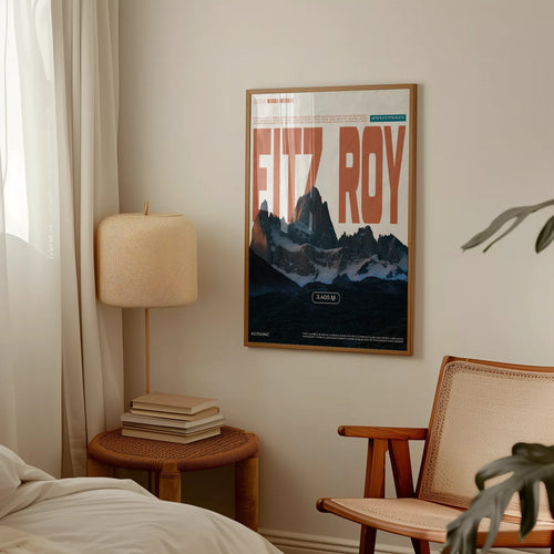 Fitz Roy mountain art print wall art poster | KOTIKINC — view 2