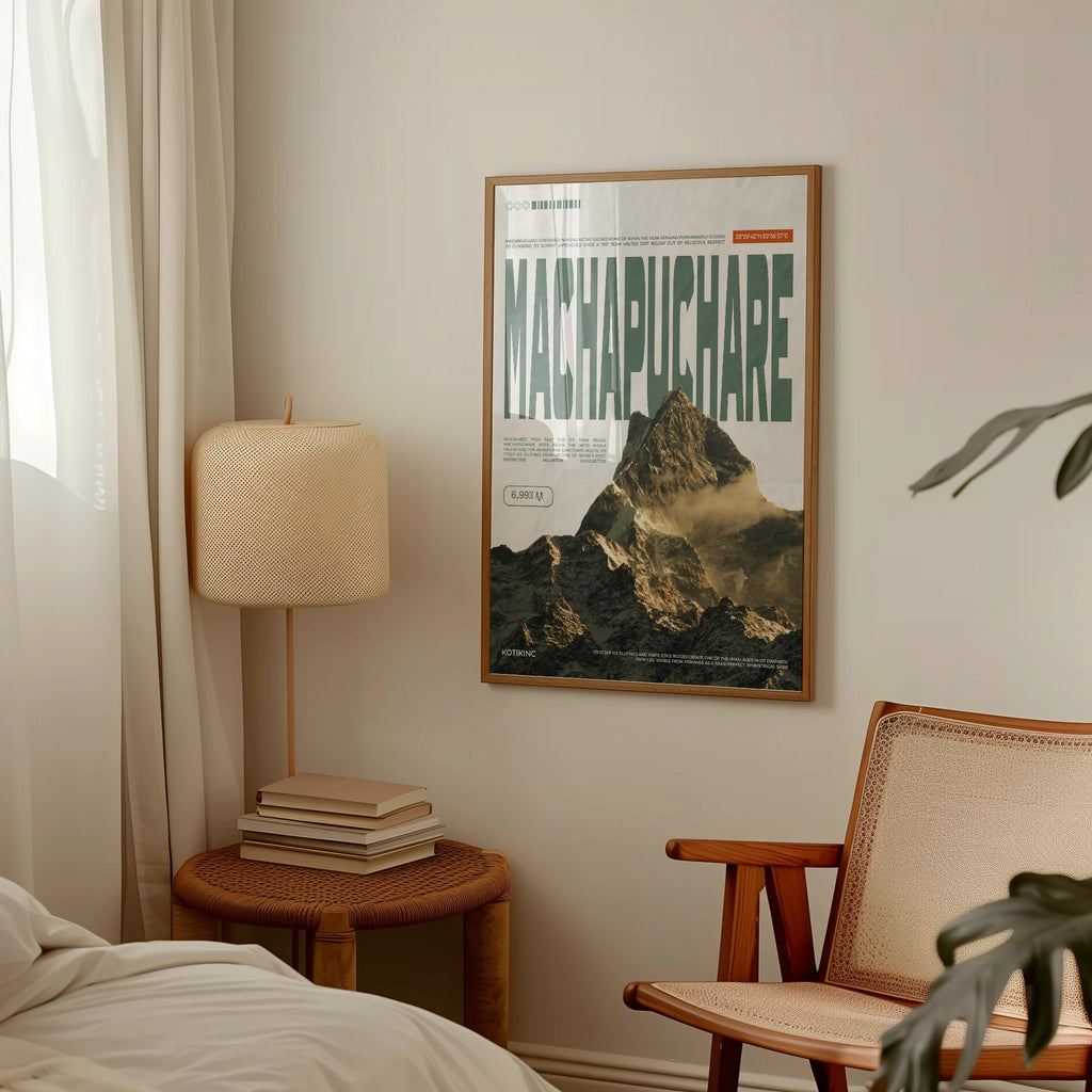 Machapuchare mountain art print wall art poster | KOTIKINC — view 2