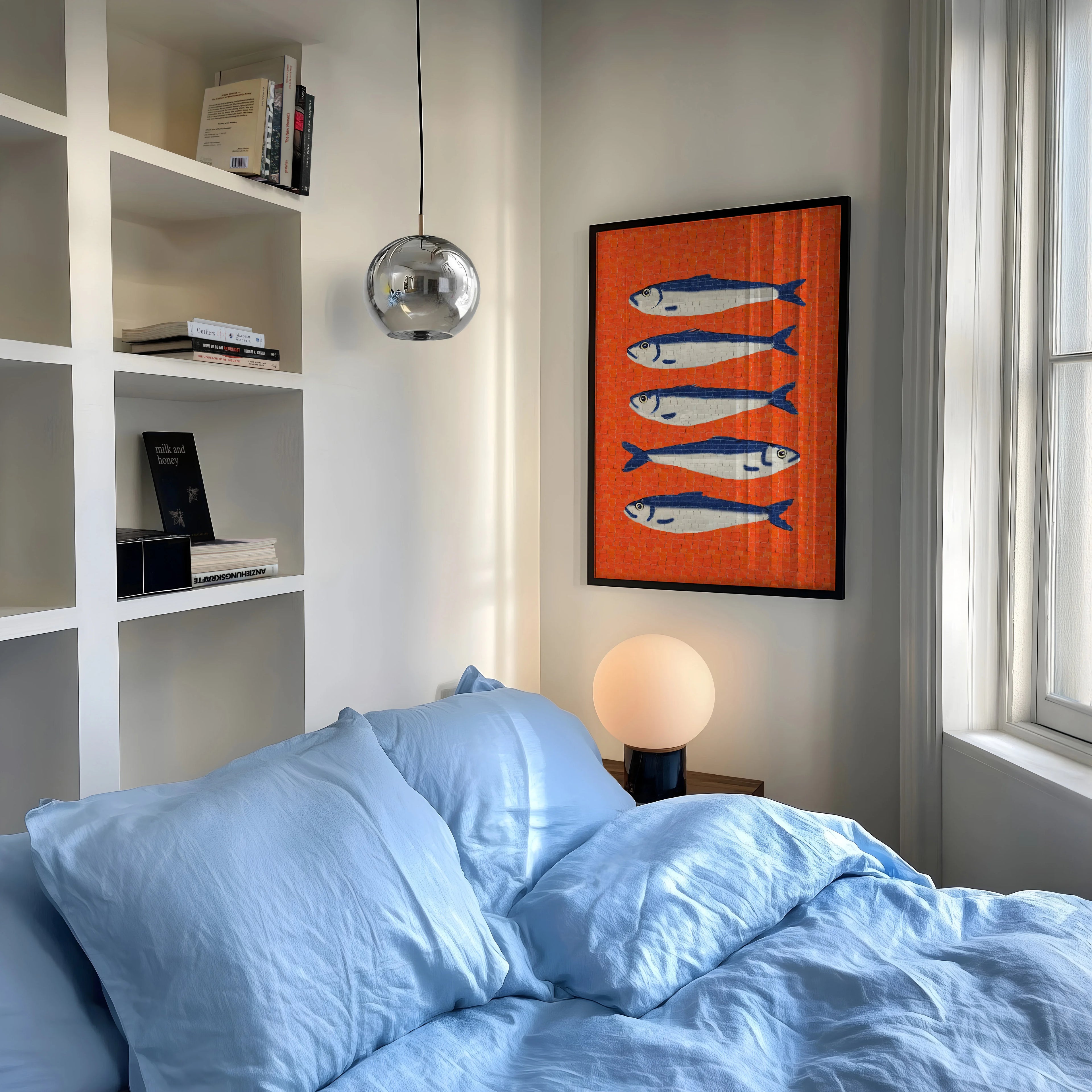 Blue Sardines Poster