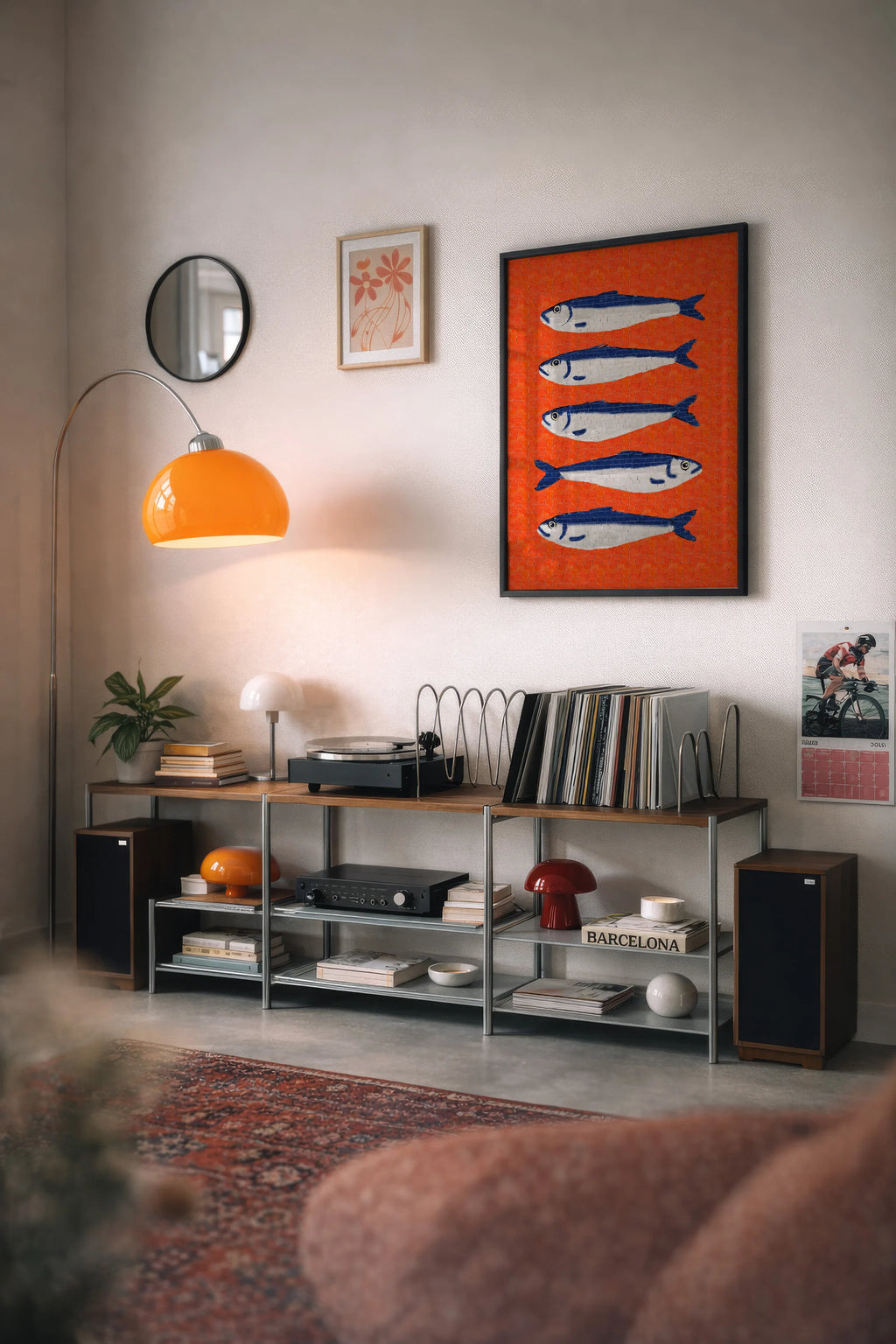 Blue Sardines Poster