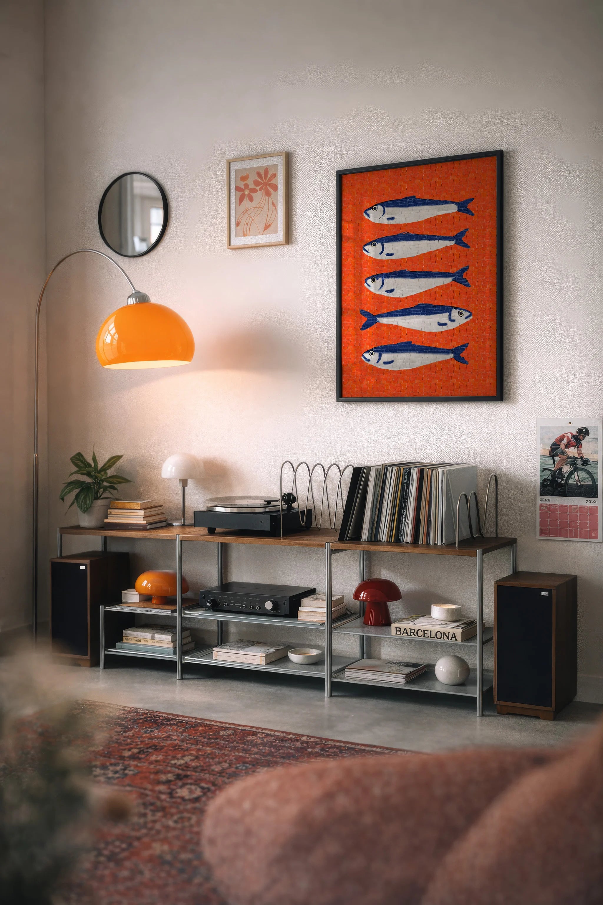 Blue Sardines Poster