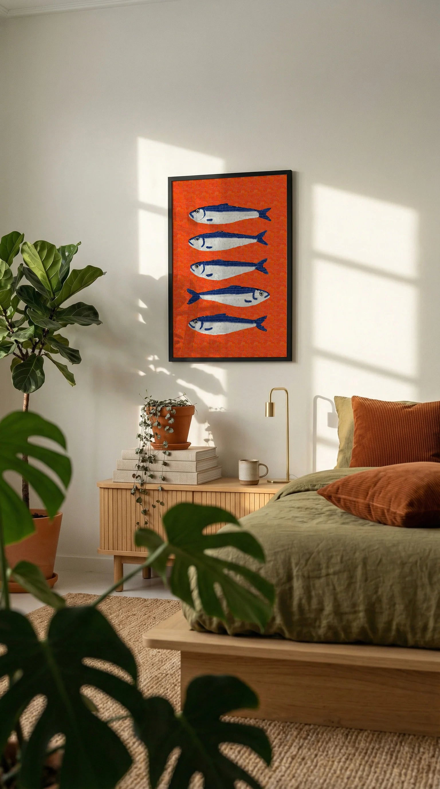 Blue Sardines Poster