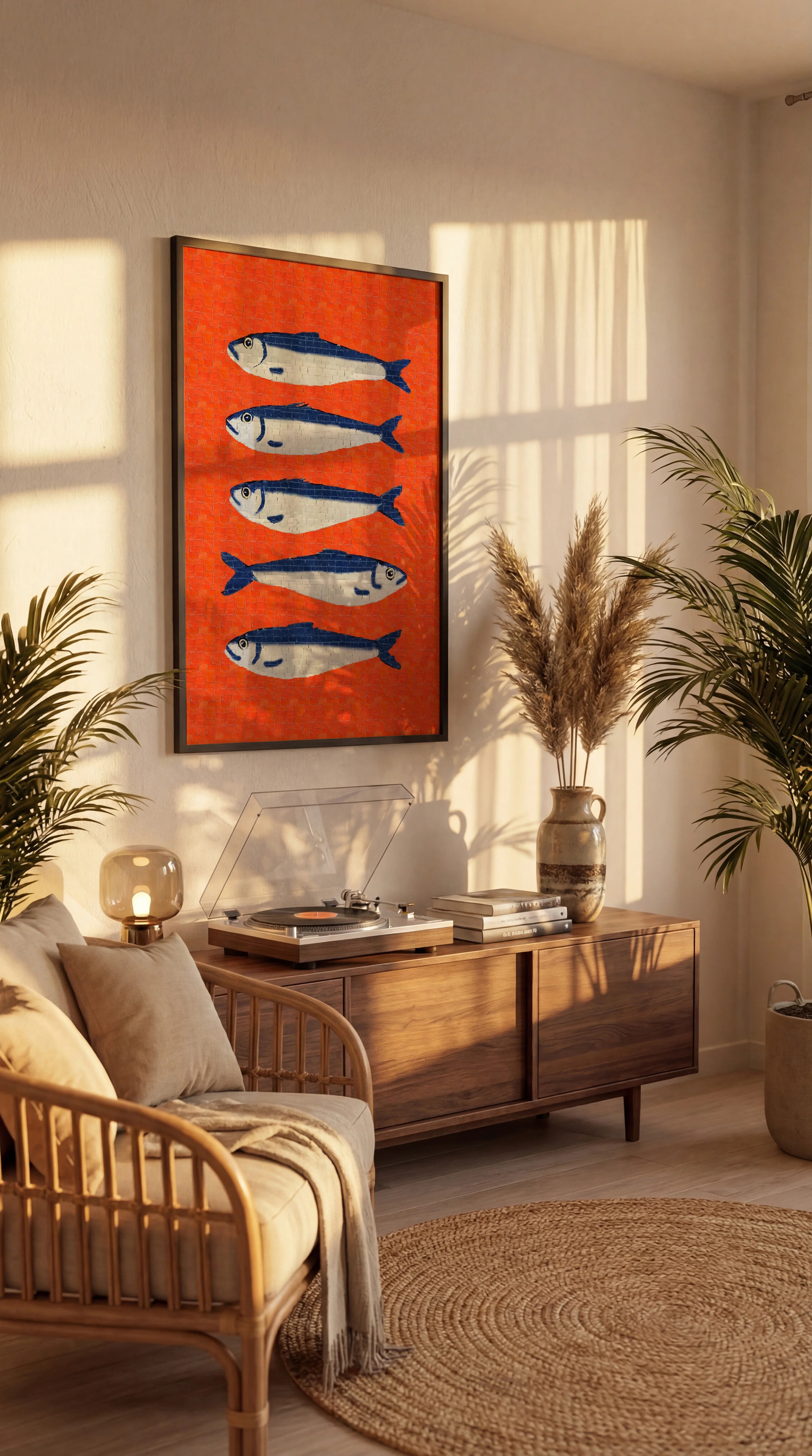 Blue Sardines Poster