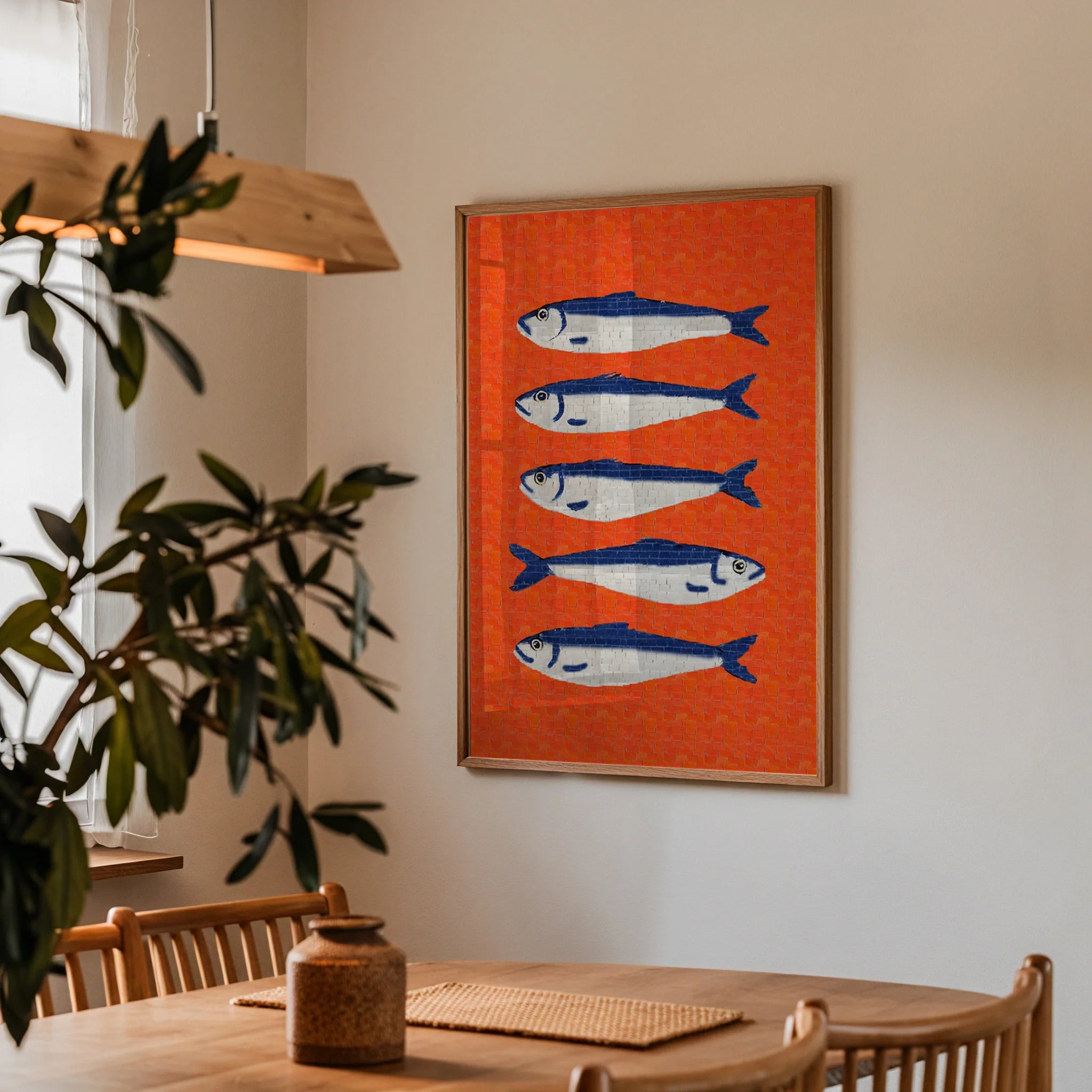 Blue Sardines Poster