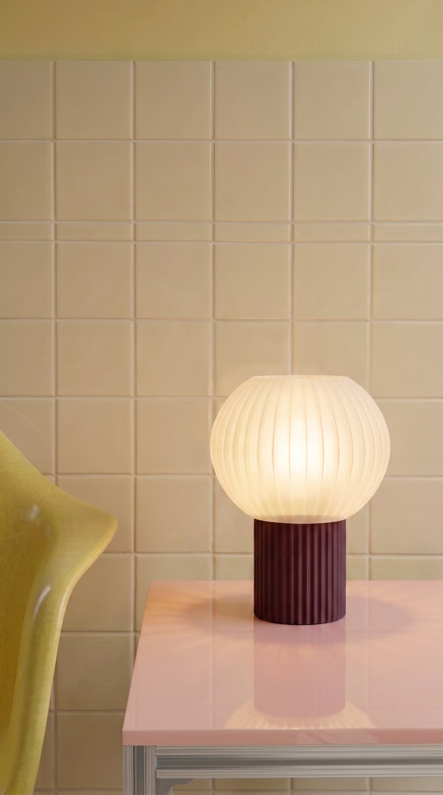Globe Sphere Table Lamp 3D printed