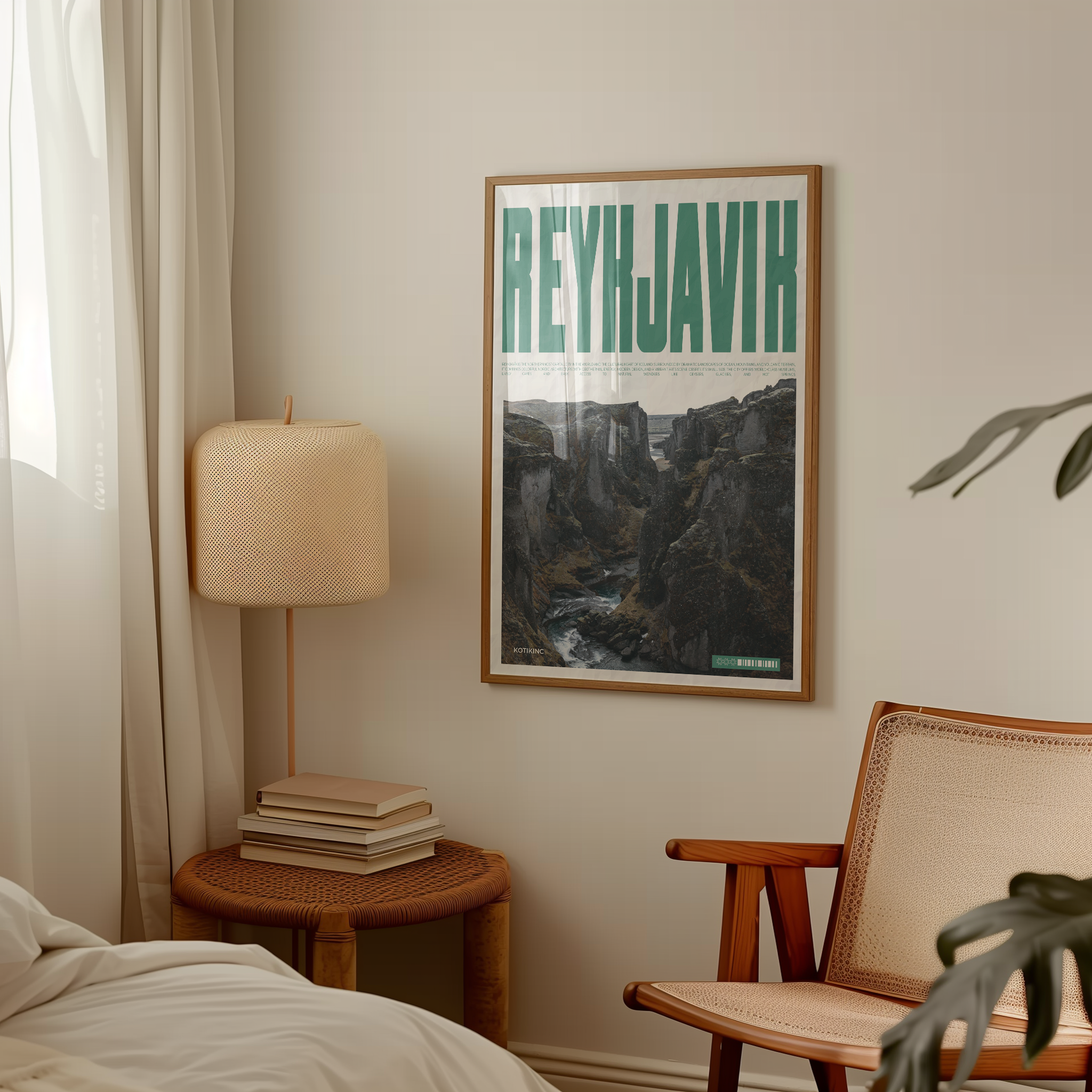 Reykjavík art print wall art poster | KOTIKINC — view 6