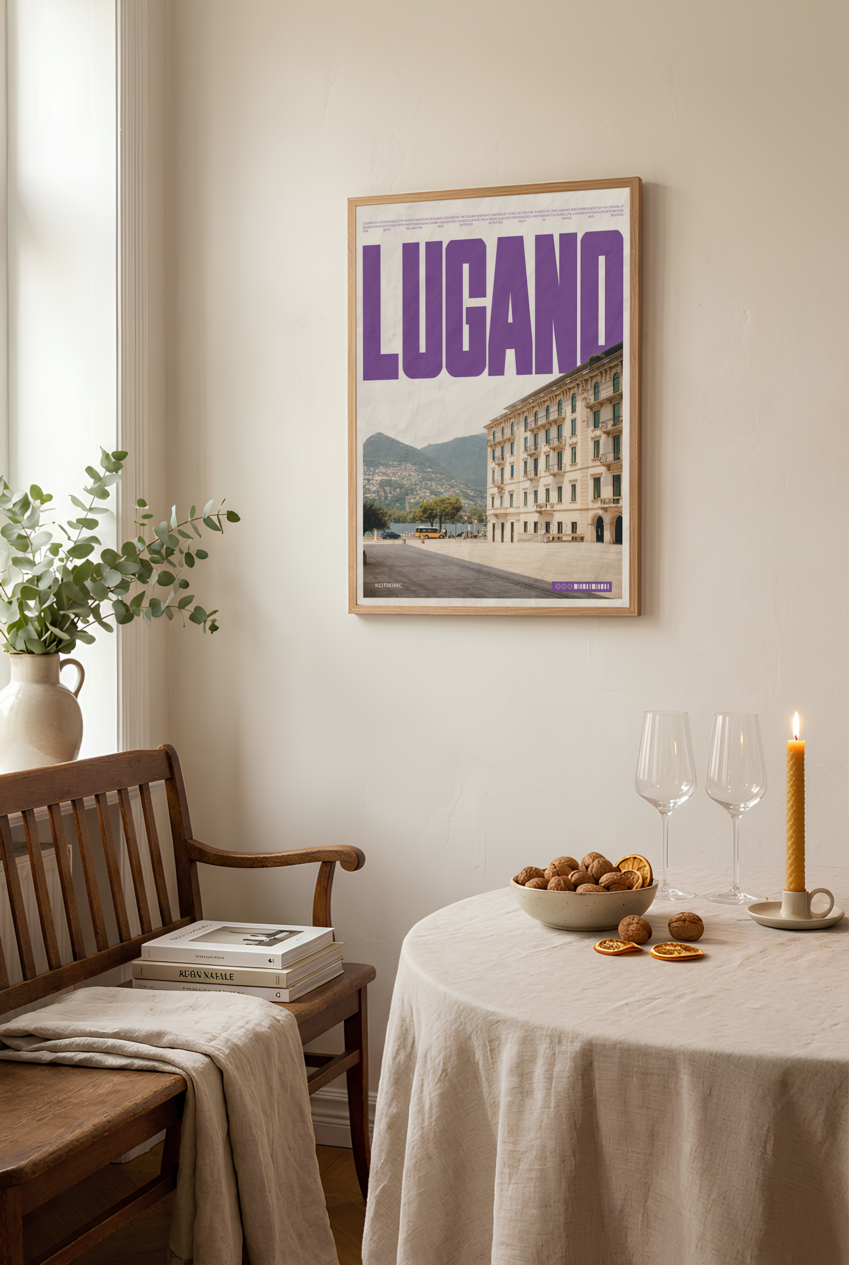 Lugano art print wall art poster | KOTIKINC — view 3
