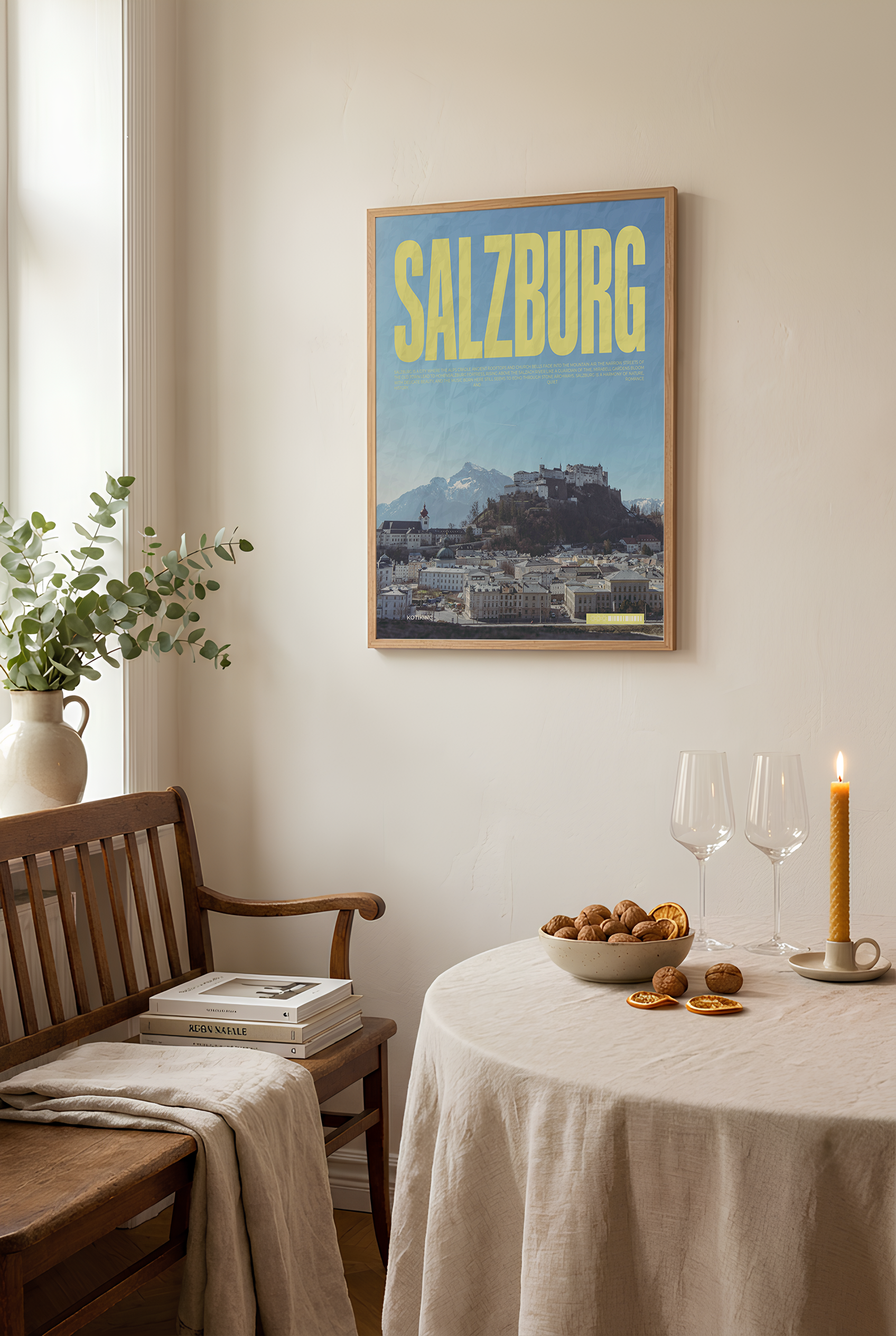 Salzburg city art print wall art poster | KOTIKINC — view 3