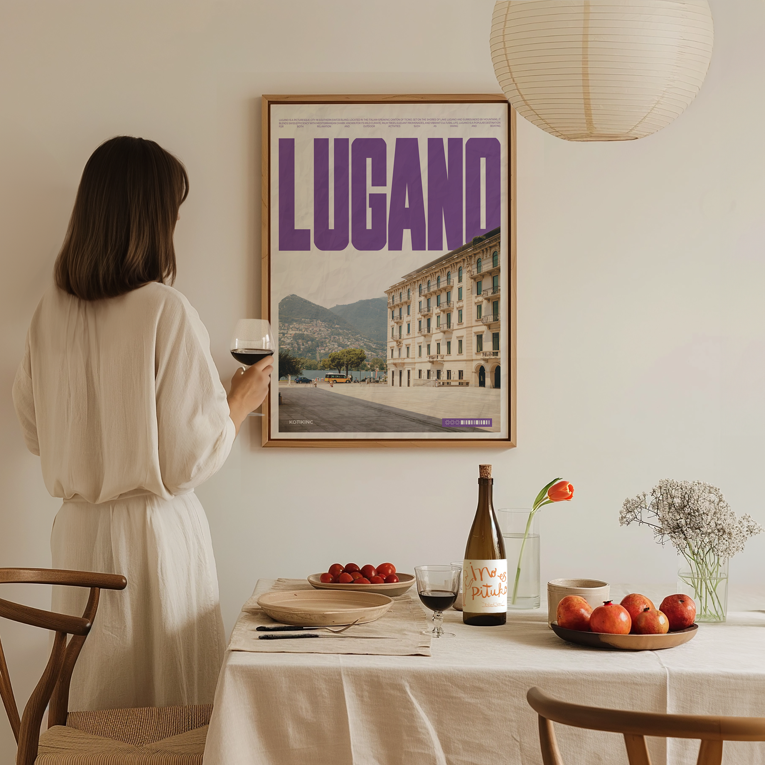 Lugano art print wall art poster | KOTIKINC — view 5
