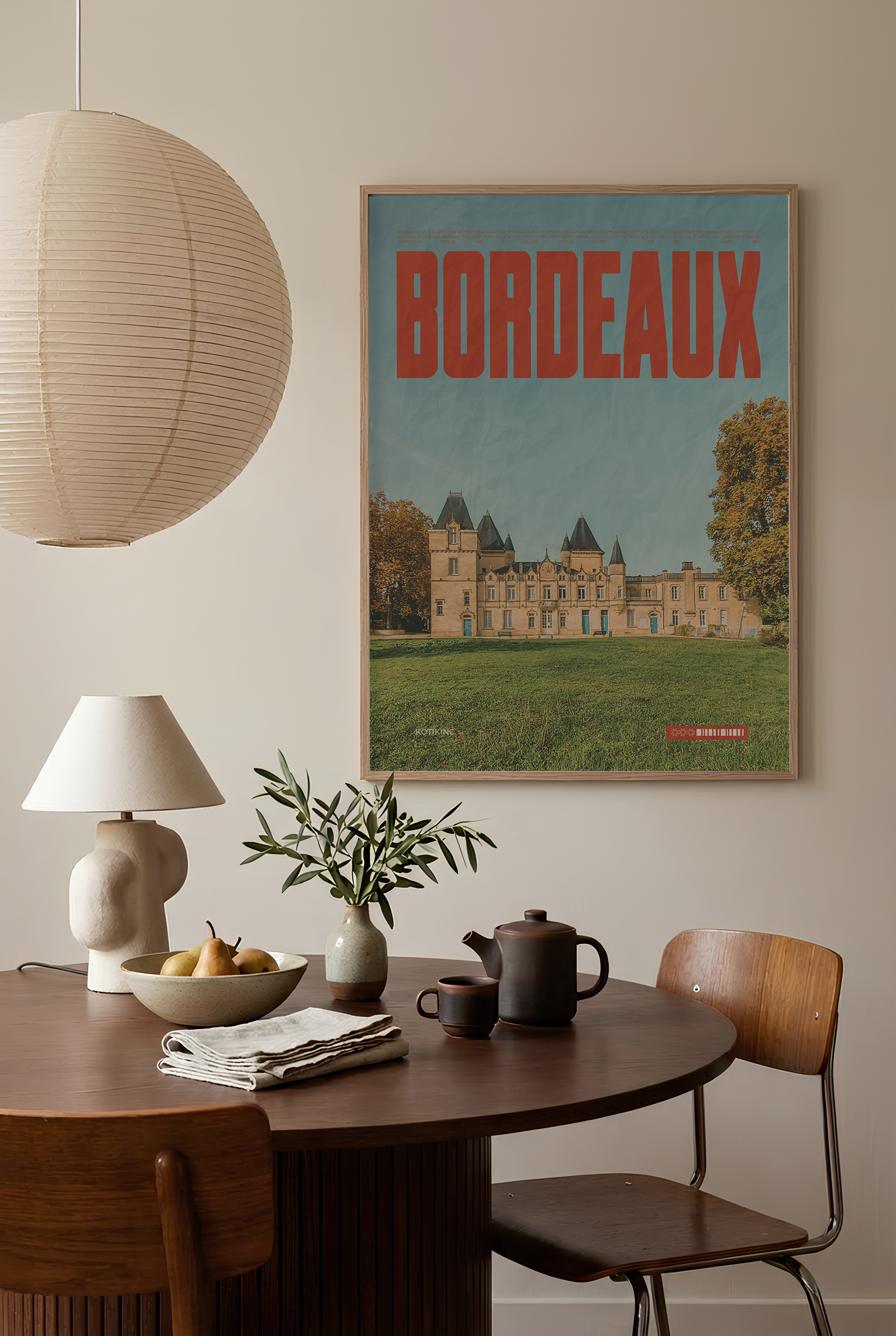 Bordeaux city art print wall art poster | KOTIKINC — view 4