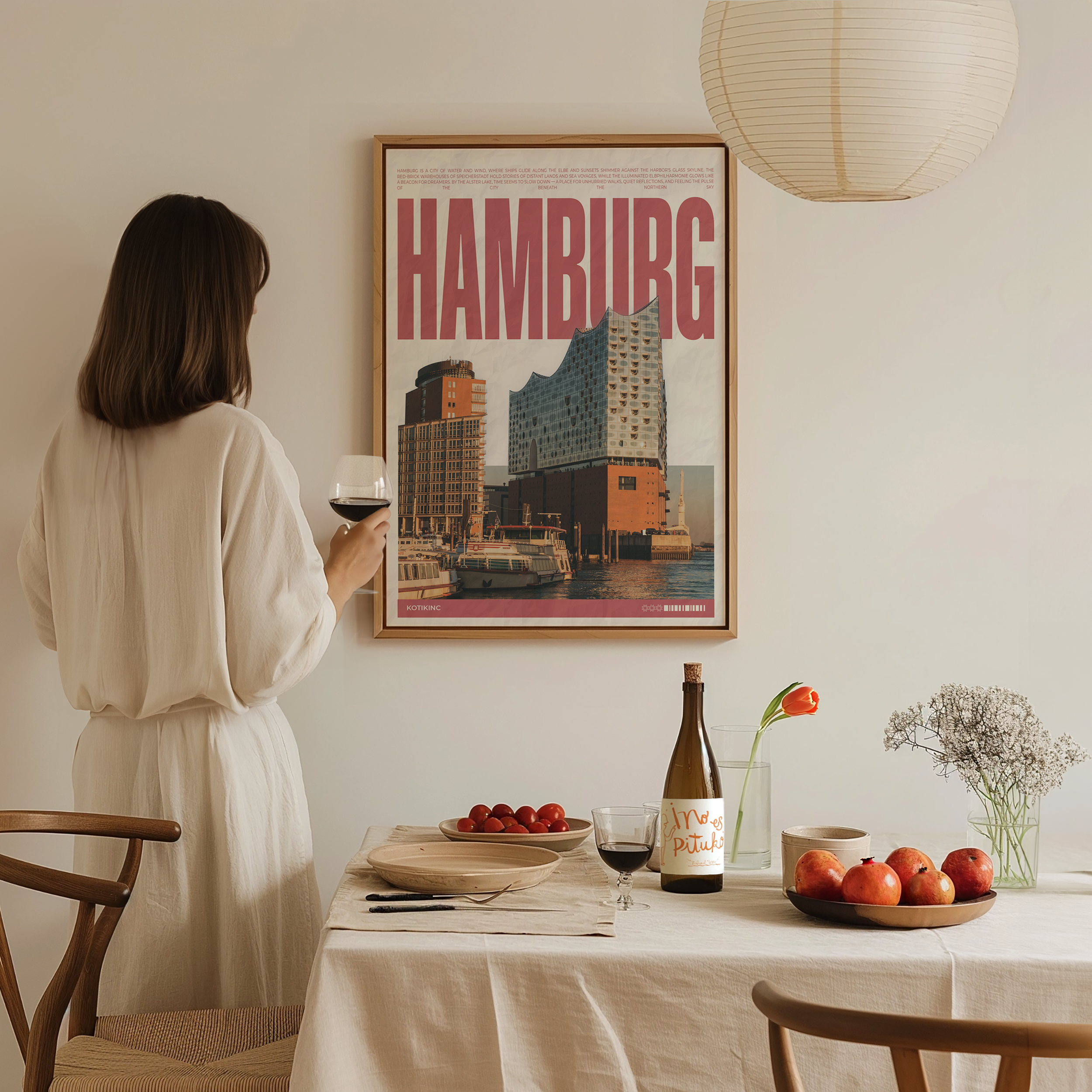 Hamburg art print wall art poster | KOTIKINC — view 3