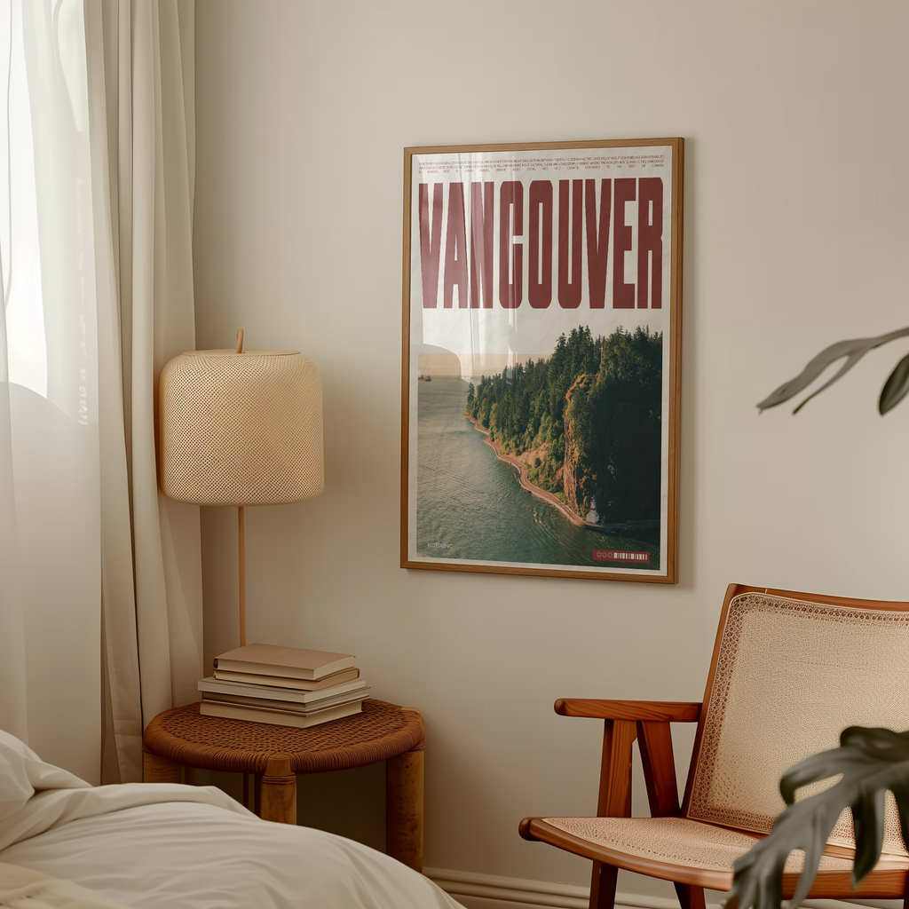 Vancouver city art print wall art poster | KOTIKINC — view 3