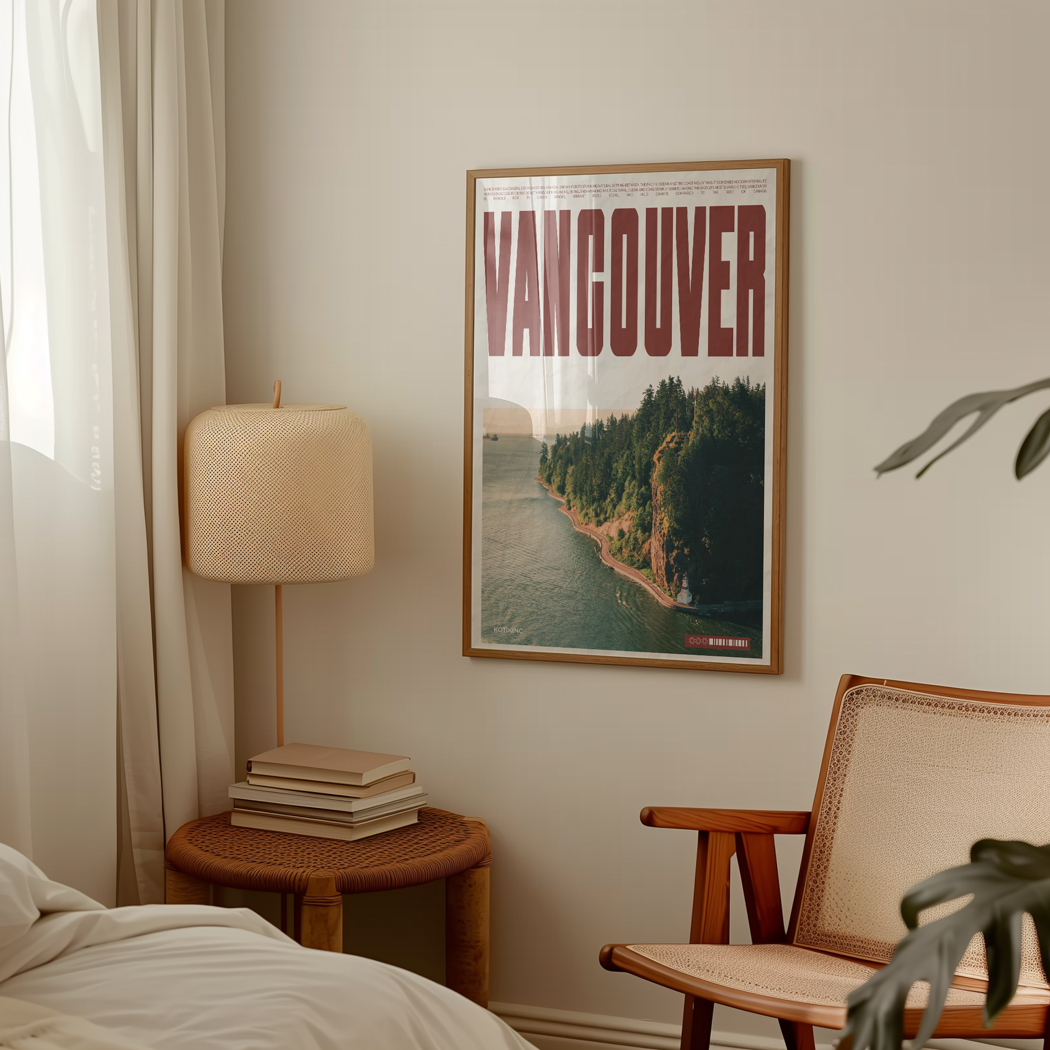 Vancouver city art print wall art poster | KOTIKINC — view 3