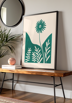 Minimalist Flora art print wall art poster | KOTIKINC — view 3