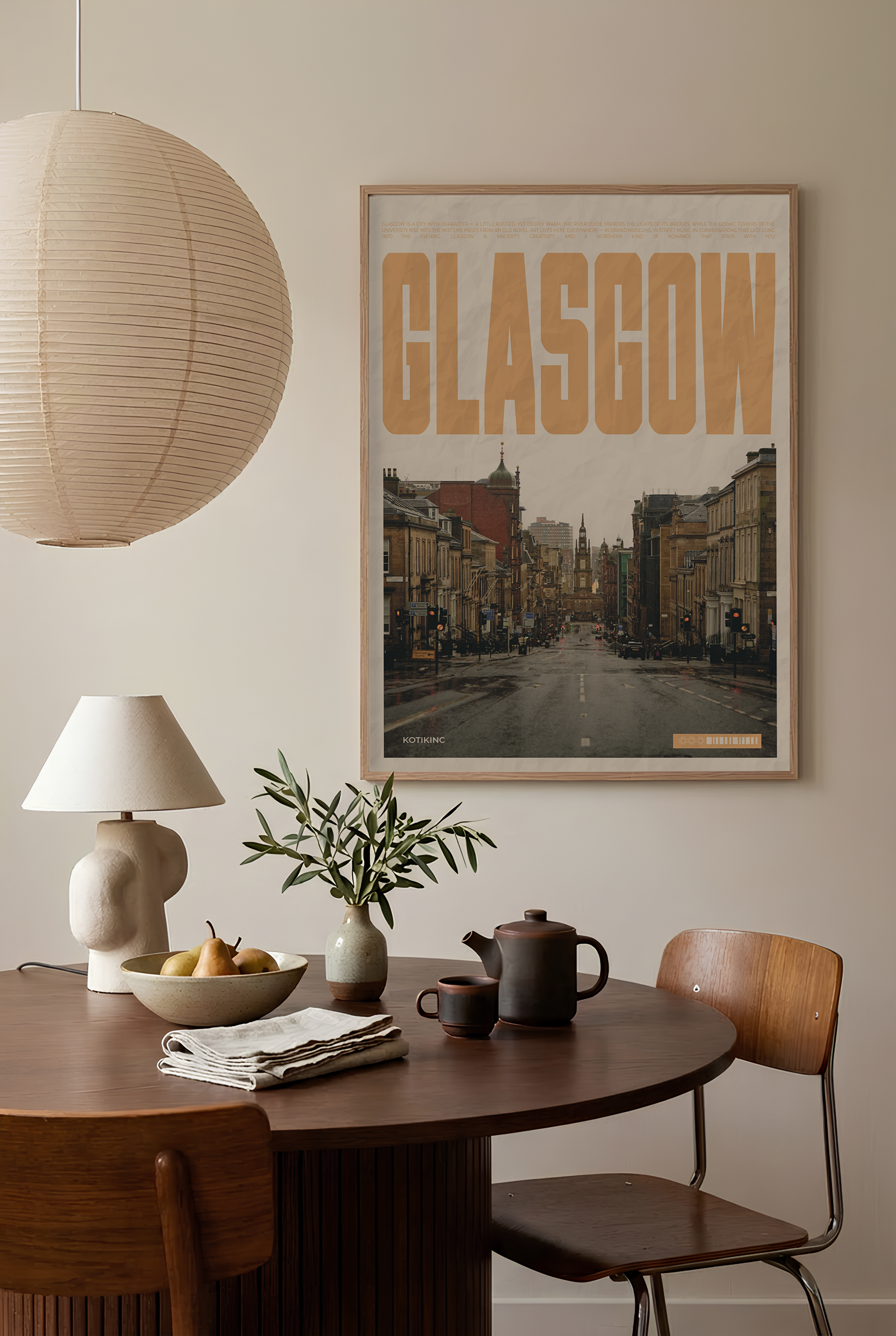Glasgow city art print wall art poster | KOTIKINC — view 2