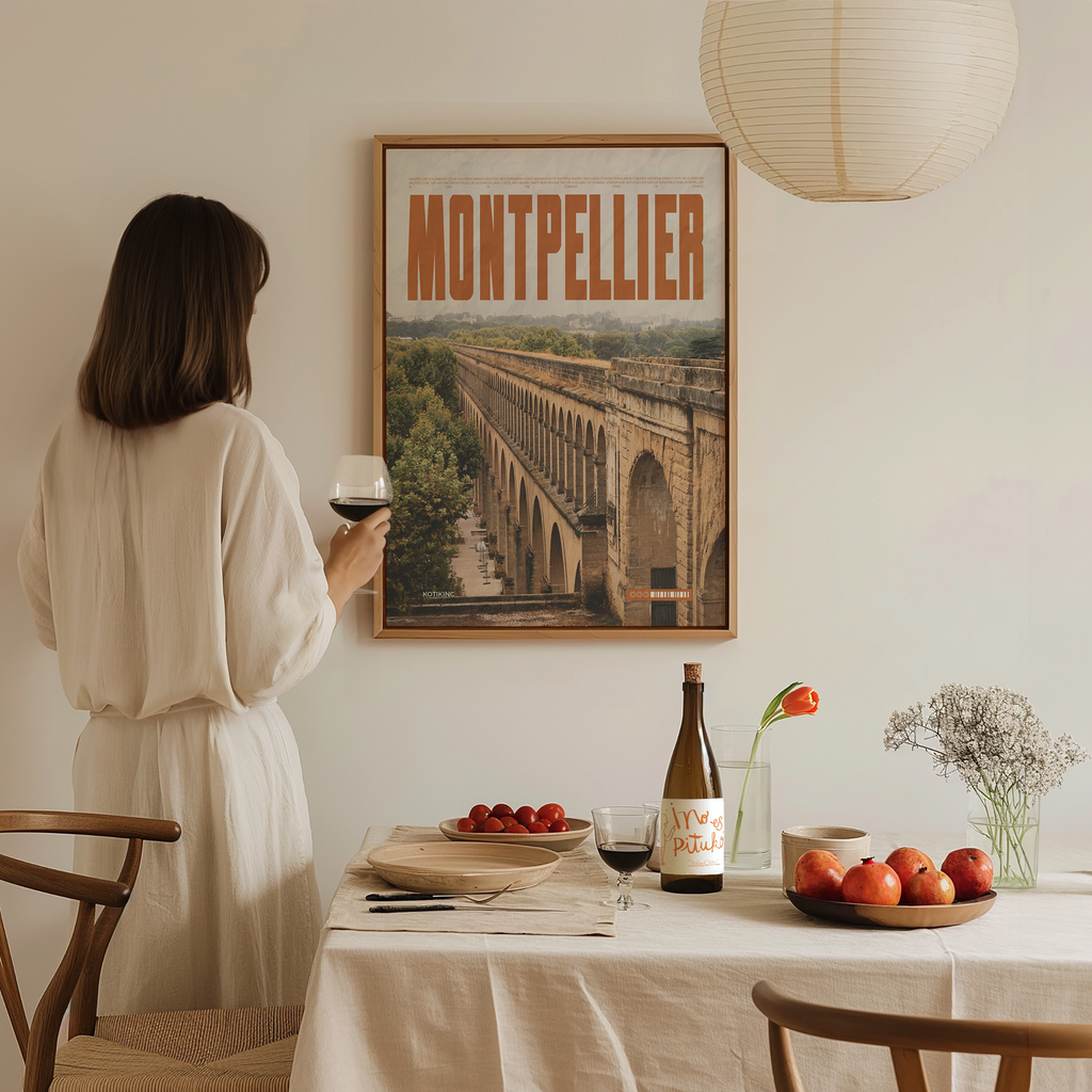 Montpellier city art print wall art poster | KOTIKINC — view 3