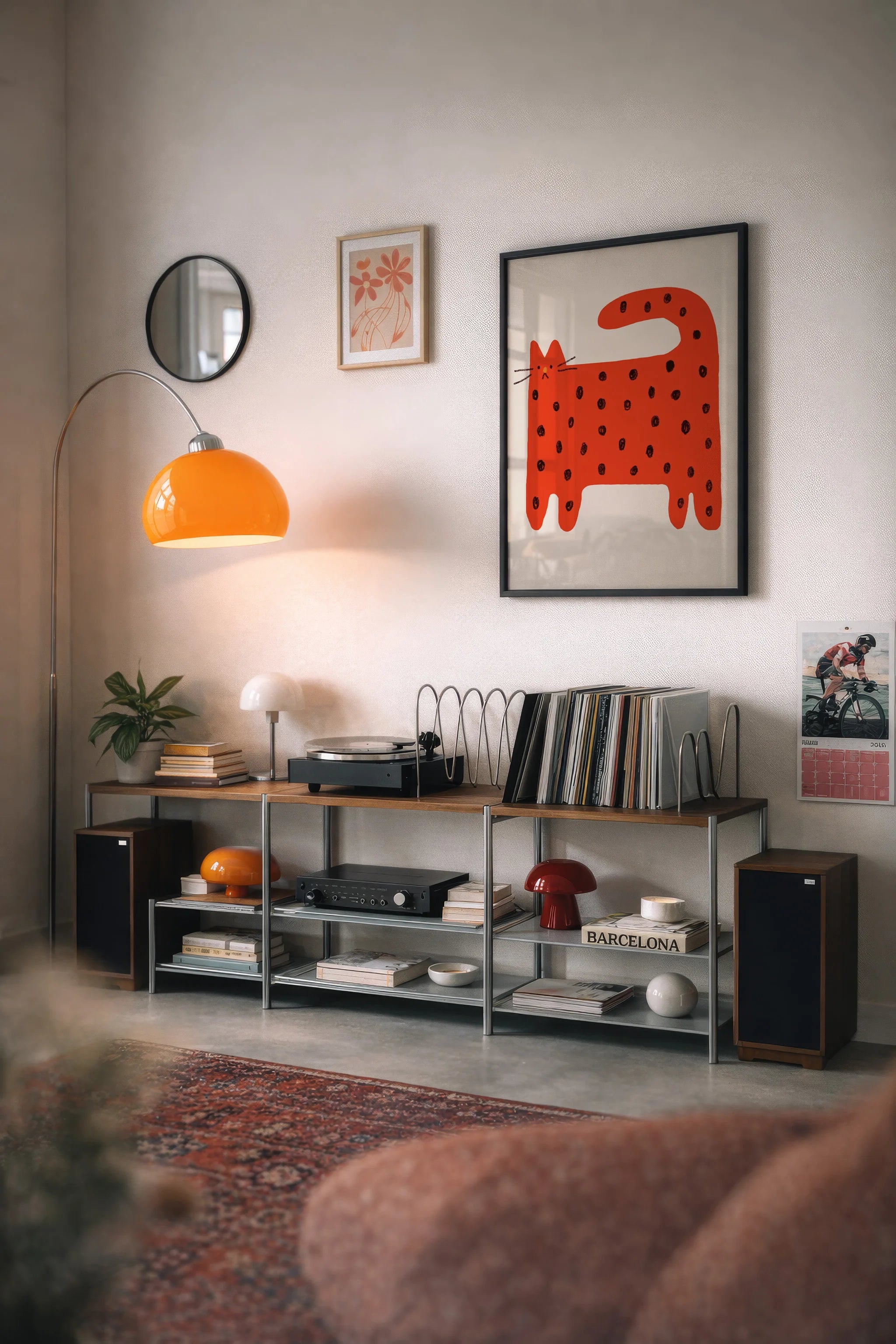 Cherry Cat Poster