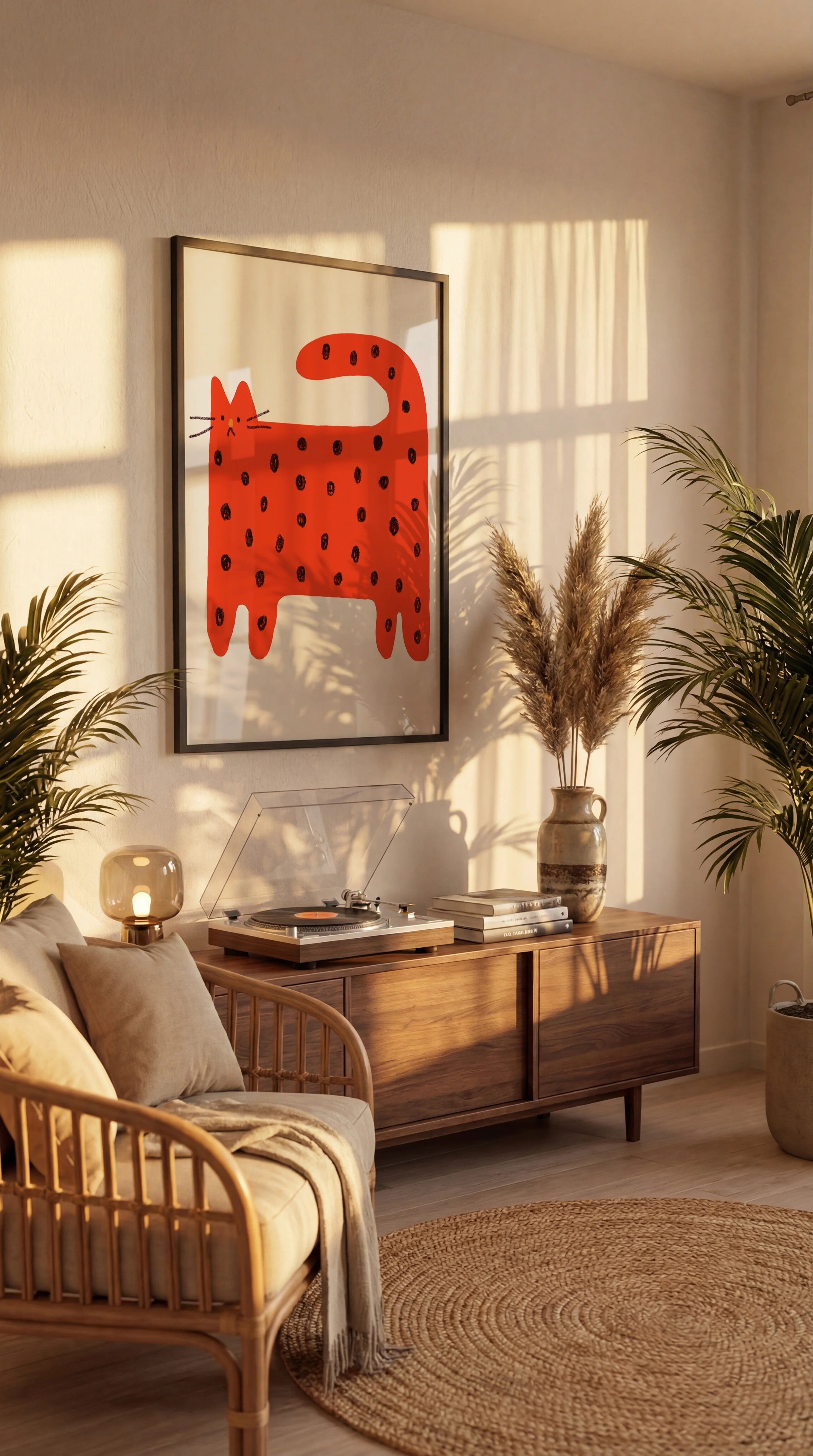 Cherry Cat Poster