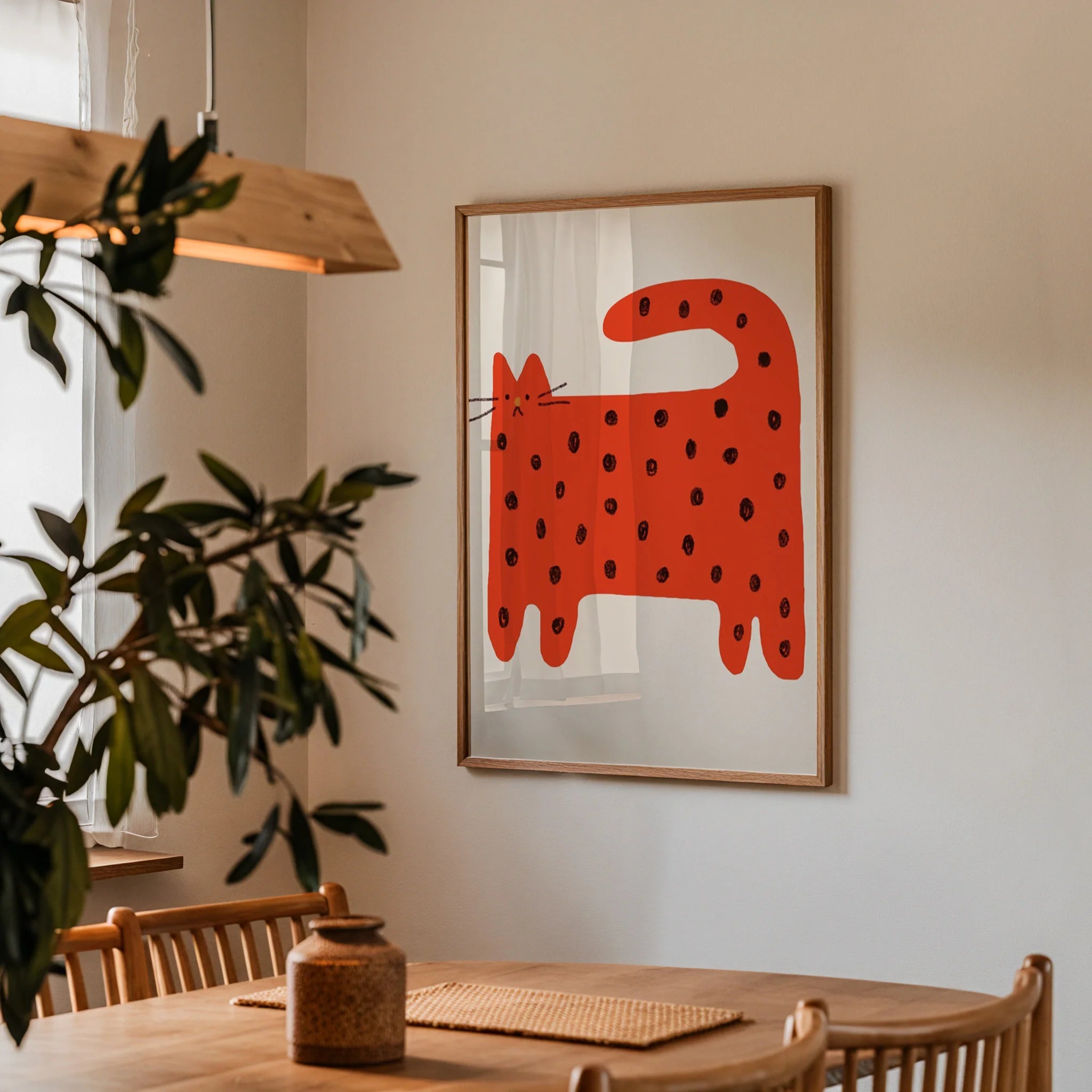 Cherry Cat Poster