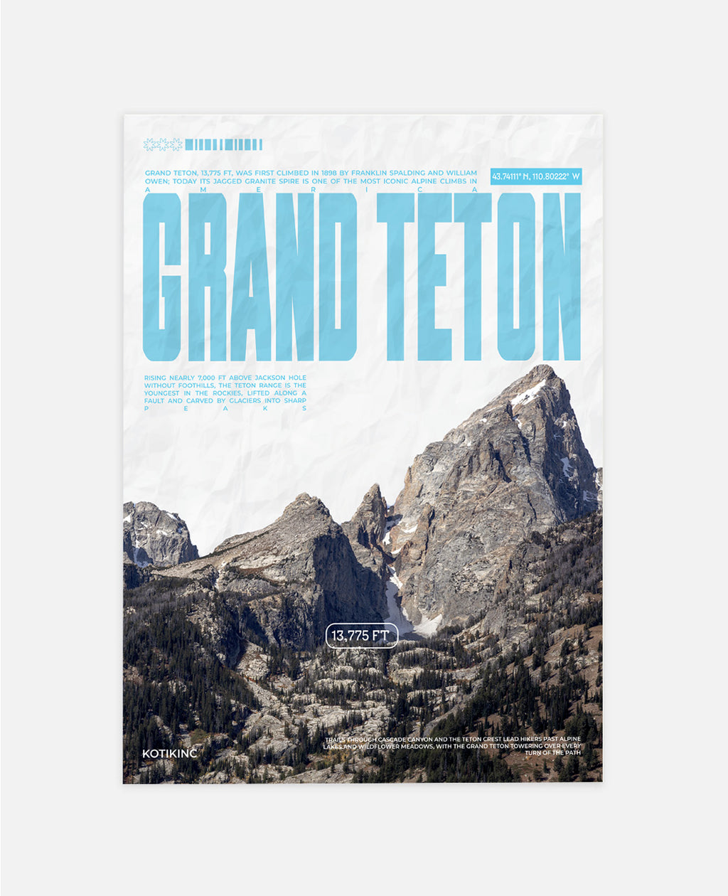 Постер Grand Teton