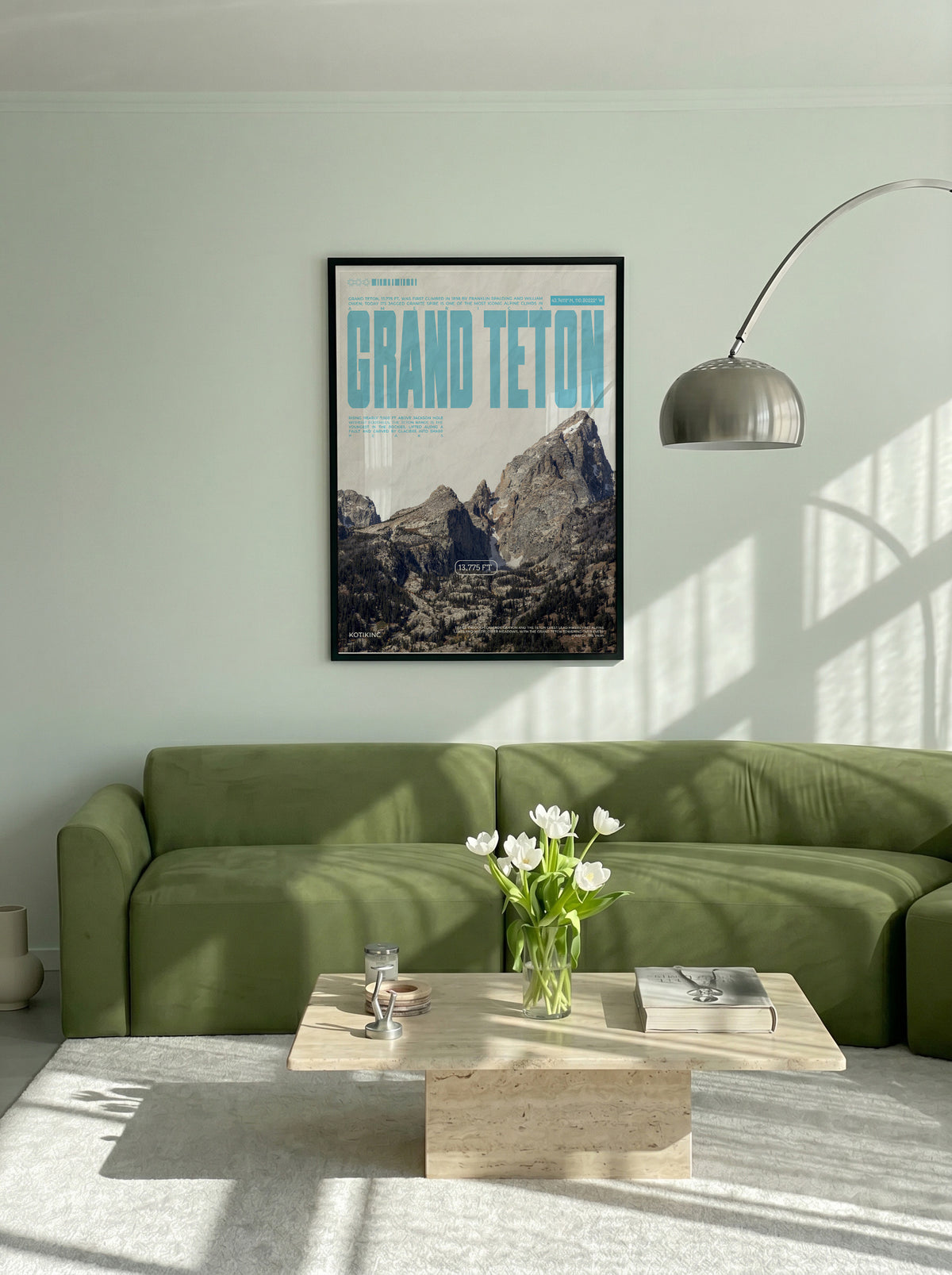 Постер Grand Teton в інтер'єрі