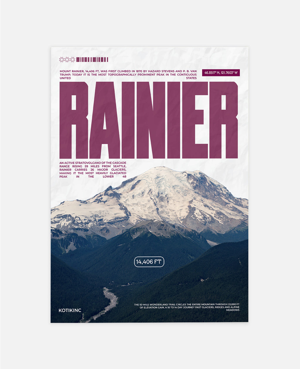 Постер Mount Rainier
