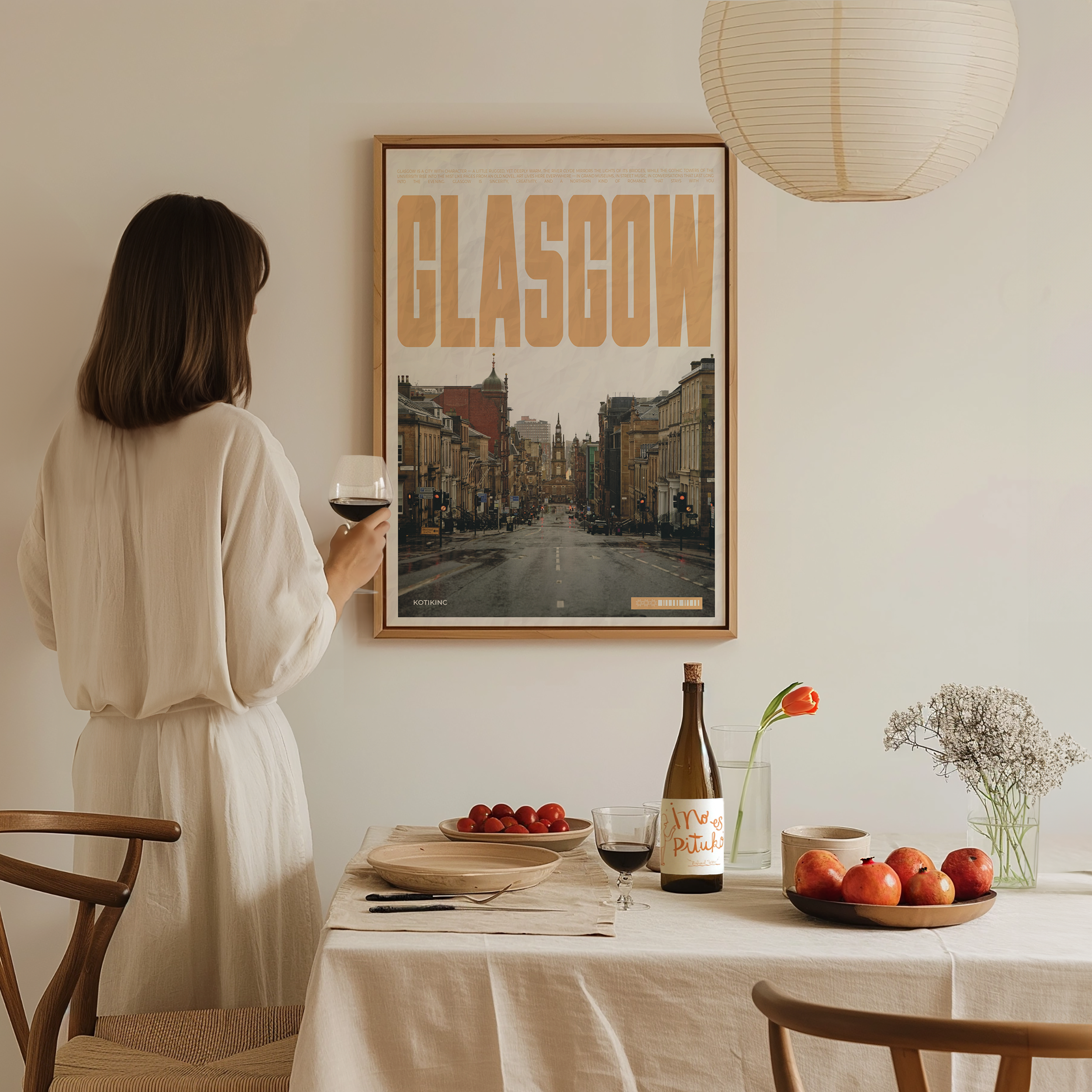 Glasgow city art print wall art poster | KOTIKINC — view 3