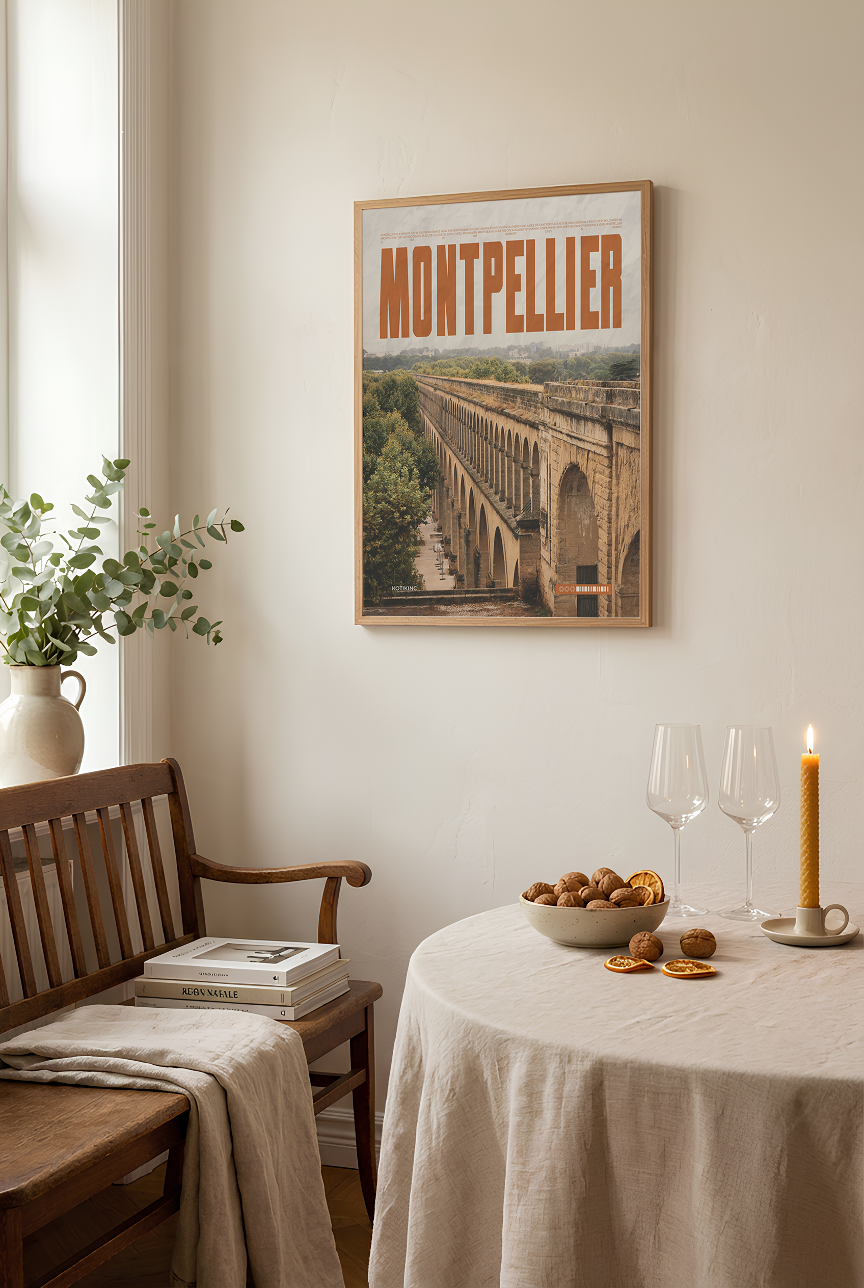 Montpellier city art print wall art poster | KOTIKINC — view 4